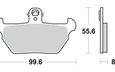 SBS Klocki hamulcowe - BMW K1000