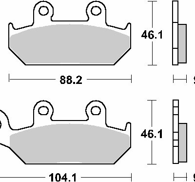 SBS Klocki hamulcowe - 650HF