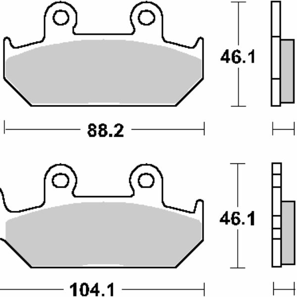 SBS Klocki hamulcowe – 650HF