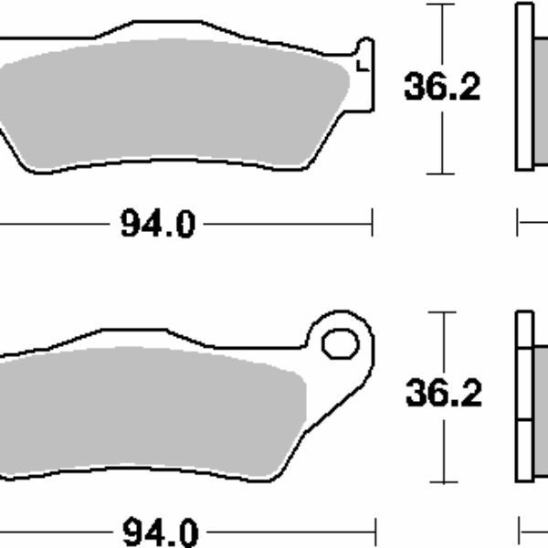SBS Klocki hamulcowe – 151CT