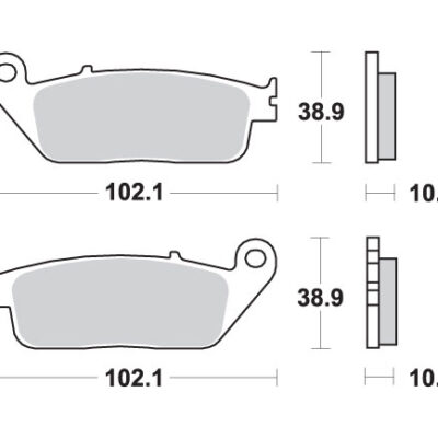 SBS Klocki hamulcowe - YAMAHA YP/VP 125/250/300/400