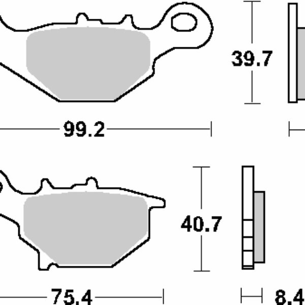 SBS Klocki hamulcowe – SUZUKI AN 150 (1994-2019)