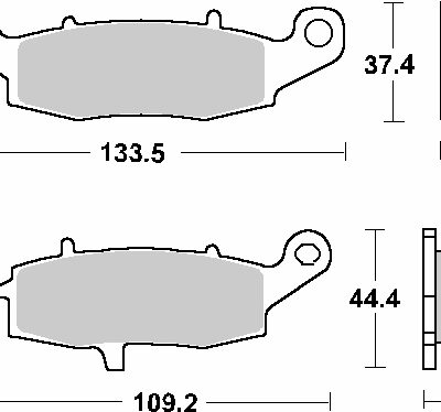 SBS Klocki hamulcowe - 704LS