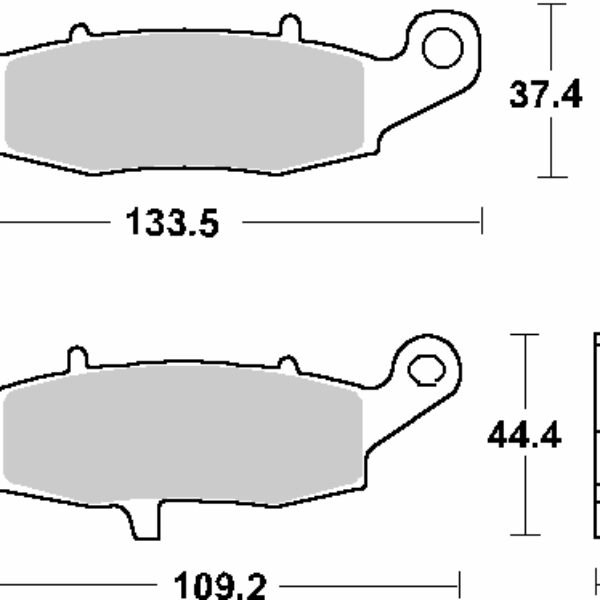 SBS Klocki hamulcowe – 704RST