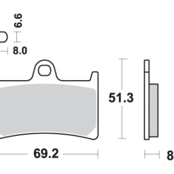 SBS Klocki hamulcowe – 198MS