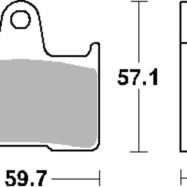 SBS Klocki hamulcowe – SUZUKI GSXR TYŁ (2004-2006) – 765HF