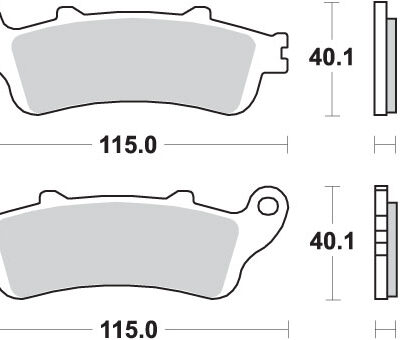 SBS Klocki hamulcowe - HONDA ST 1100 KOLOR ZŁOTY (1996-2001)