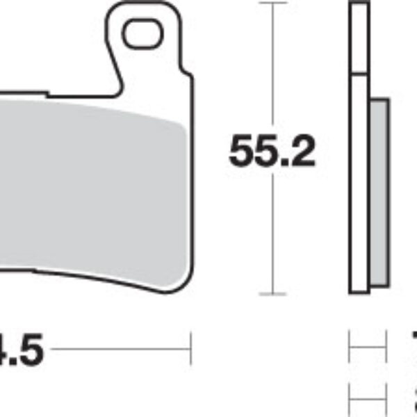 SBS Klocki hamulcowe – HONDA CBR 600RR KOLOR CZARNY (2003-2004) – 734DC