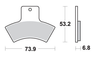 SBS Klocki hamulcowe - 755ATS