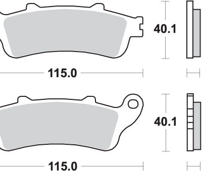 SBS Klocki hamulcowe - HONDA ST1100
