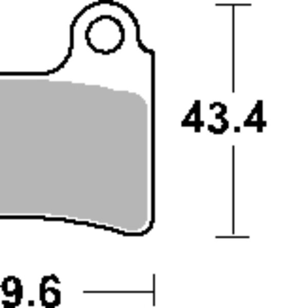 SBS Klocki hamulcowe – SHERCO TRIAL PRZÓD