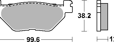 SBS Klocki hamulcowe - YAMAHA XP500/530