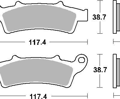 SBS Klocki hamulcowe - APRILIA 125/500