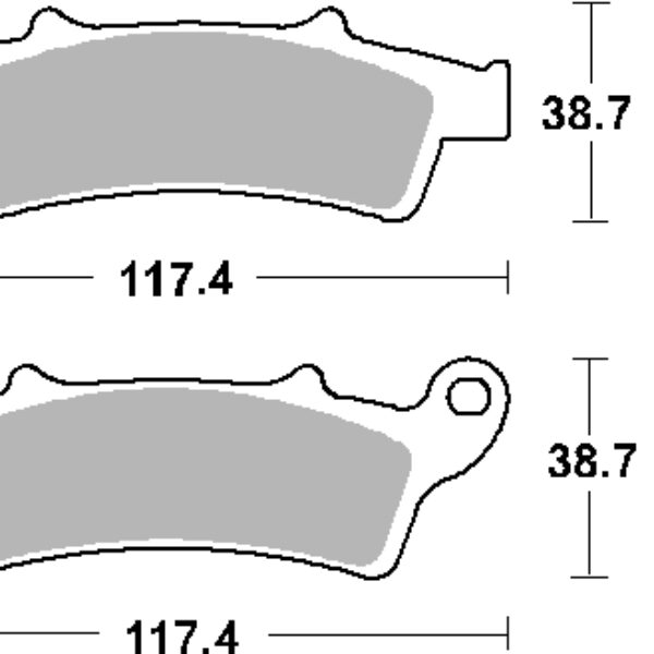 SBS Klocki hamulcowe – APRILIA 125/500