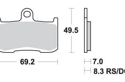 SBS Klocki hamulcowe - KAWASAKI Z800/100 - 782DC