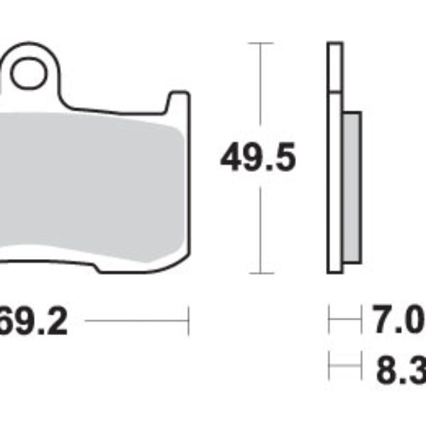 SBS Klocki hamulcowe – KAWASAKI Z800/100 – 782DC