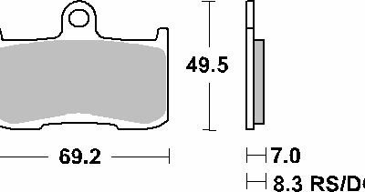 SBS Klocki hamulcowe - KAWASAKI Z800/1000