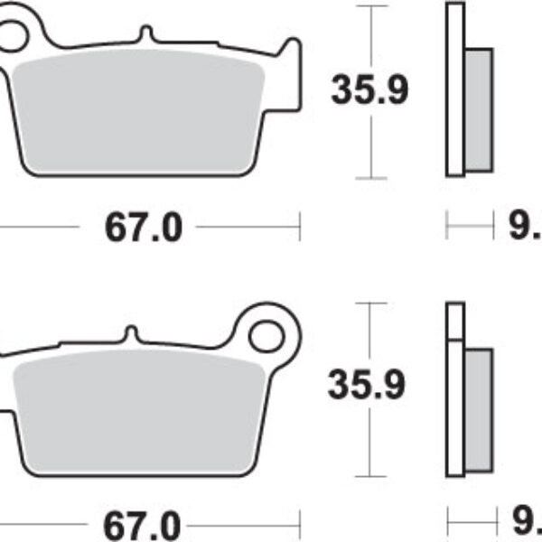 SBS Klocki hamulcowe – YAMAHA YZ/YZF – 790RSI