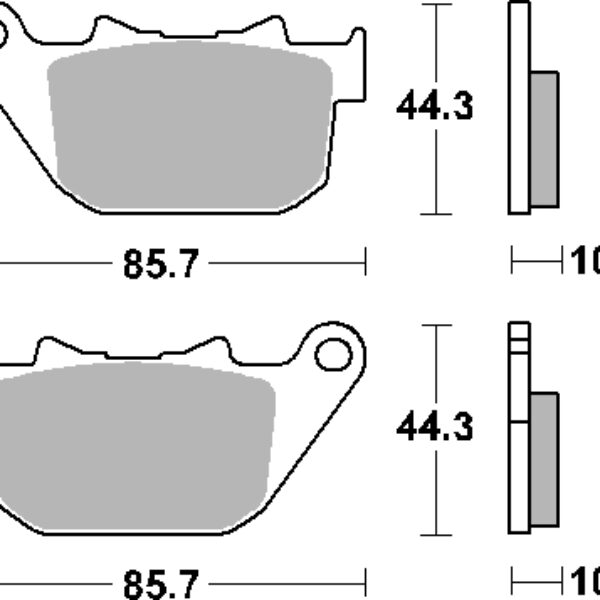 SBS Klocki hamulcowe – HARLEY DAVIDSON ROADSTER/SP…