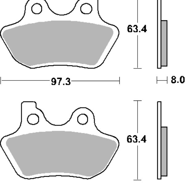 SBS Klocki hamulcowe – 826H.CT