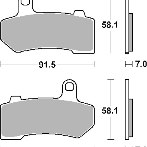 SBS Klocki hamulcowe – HARLEY DAVIDSON ROAD KING – 830H.HS