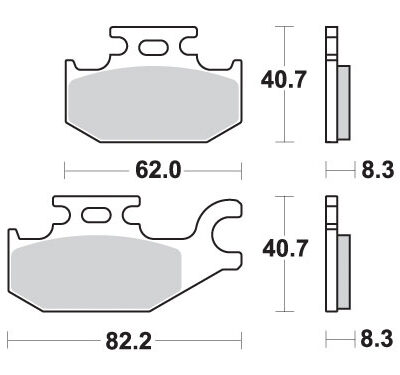 SBS Klocki hamulcowe - 835SI