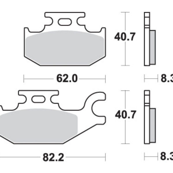 SBS Klocki hamulcowe – 835SI