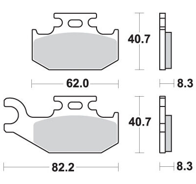 SBS Klocki hamulcowe - 836SI