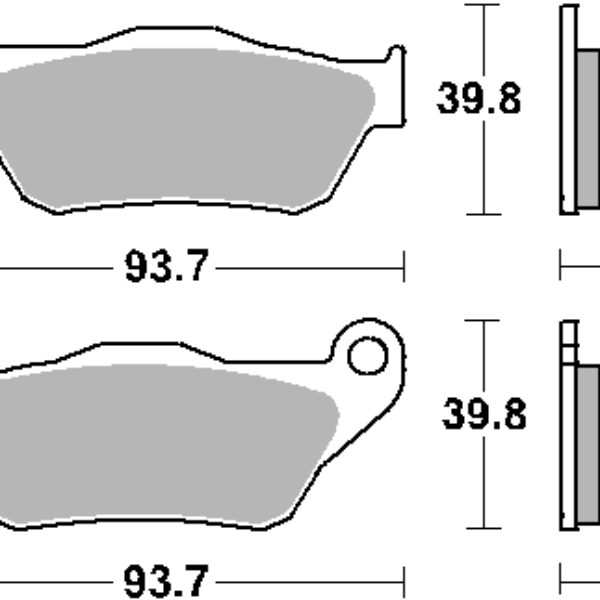 SBS Klocki hamulcowe – YAMAHA YP125/250 X-MAX PRZÓD (2006-2009)