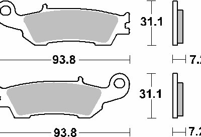 SBS Klocki hamulcowe - 840SI