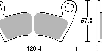SBS Klocki hamulcowe - POLARIS 500/700/800/900/1000