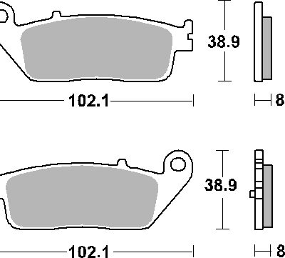 SBS Klocki hamulcowe - 212MS