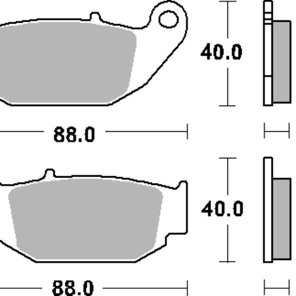 SBS Klocki hamulcowe – HONDA CB 125 R / 300 R 18- (2013-2017)