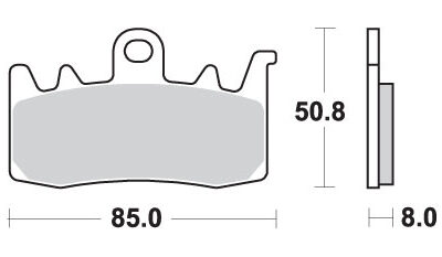 SBS Klocki hamulcowe - DUCATI PRZÓD - 900DC