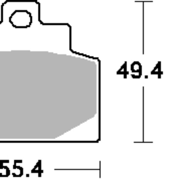 SBS Klocki hamulcowe – PIAGGIO VESPA MP3 300 (2014-2019)