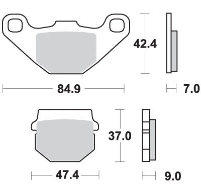 SBS Klocki hamulcowe - 544ATS