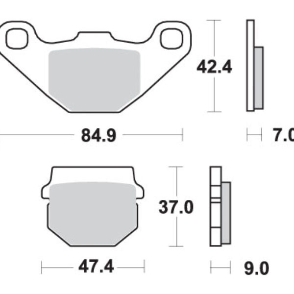 SBS Klocki hamulcowe – 544ATS
