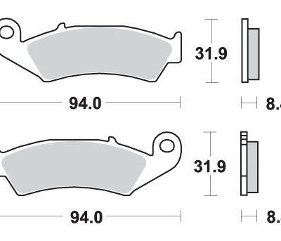 SBS Klocki hamulcowe - 623LS