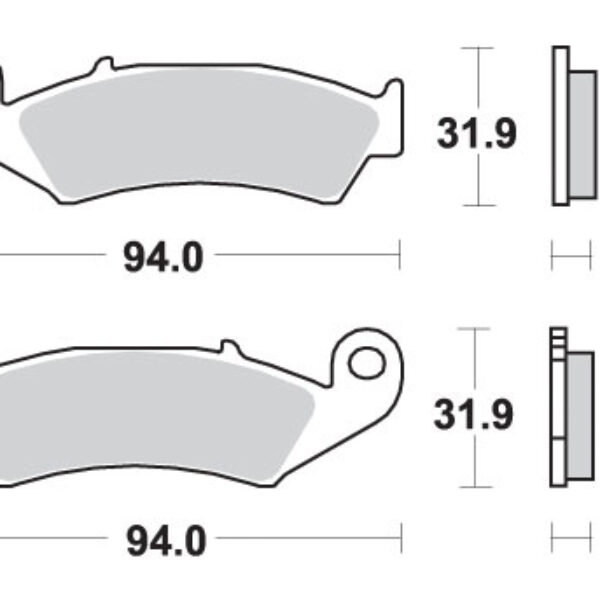 SBS Klocki hamulcowe – 623LS