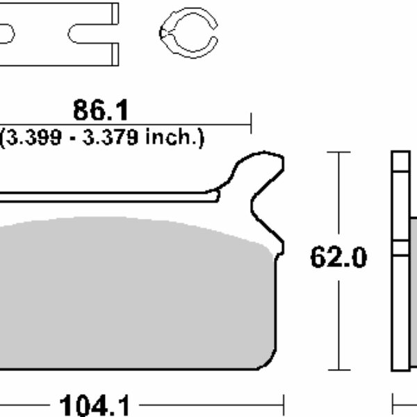 SBS Klocki hamulcowe – 668H.HF