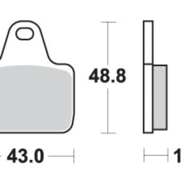 SBS Klocki hamulcowe – 805DC