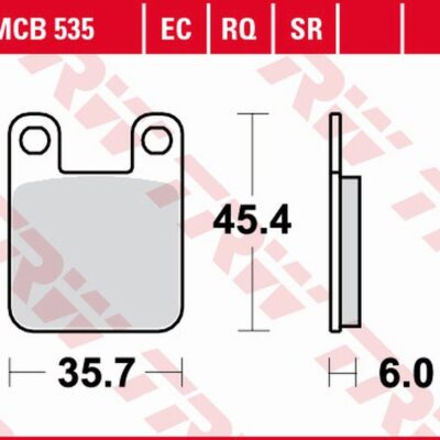 TRW Klocki hamulcowe - KTM SX 60 / 65 (1997-2006) - MCB535EC