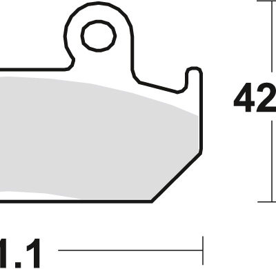 TRW Klocki hamulcowe - HONDA CMX 450 (1986-1994) - MCB562