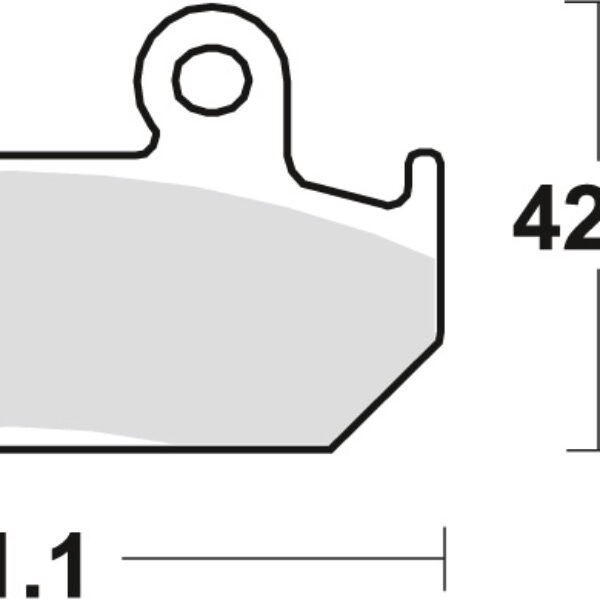 Klocki Hamulcowe KH121 Organic Honda CMX 450 86-89, CBR 600 87-94, XRV 750 90-92, Przód | TRW ZF