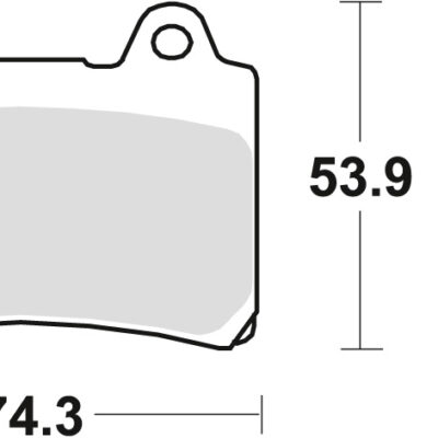 TRW Klocki hamulcowe - YAMAHA SRX 600 (1986-2004) - MCB559SV