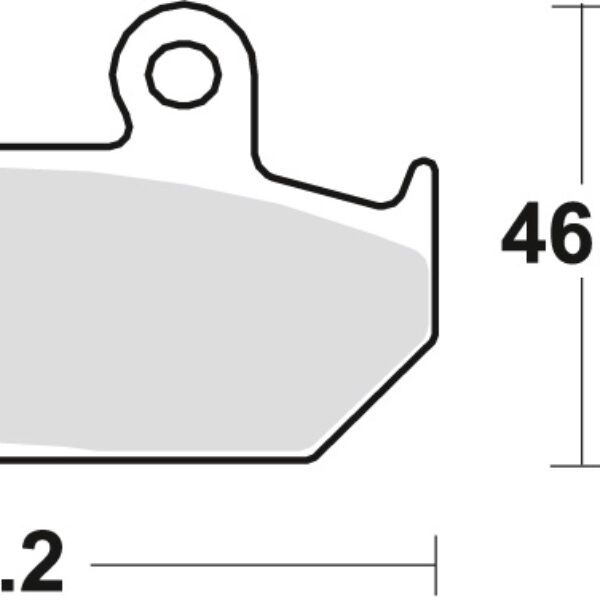 Klocki Hamulcowe KH124 KH412 Sinter Street Honda VT 600 Shadow 89-93, XL 600V Transalp 91-93, NX Dominator 650 88-90, XRV 650 Africa Twin 88-90, GL 1500 88-00, Przód | TRW ZF