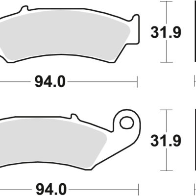 TRW Klocki hamulcowe - HONDA CR 125 / 250 (1987-2008) - MCB574RSI
