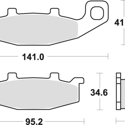 TRW Klocki hamulcowe - KAWASAKI ZL 600 (1989-2001) - MCB569SV