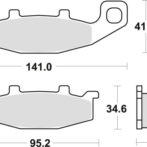 Klocki Hamulcowe KH129 Sinter Street Kawasaki ZL 600 95-97, ZZR 600 / 1100 90-92, ZR 750 91-99, GPZ 900 90-94, GTR 1000 94-01, ZR 1100 92-95, ZX11 93-01, Suzuki GS 500 89-95, DR / VX 800 90-96, GSX 1100G 91-95, Przód/Tył | TRW ZF