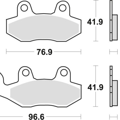 TRW Klocki hamulcowe - APRILIA SX 125 18- (1989-2017) - MCB582